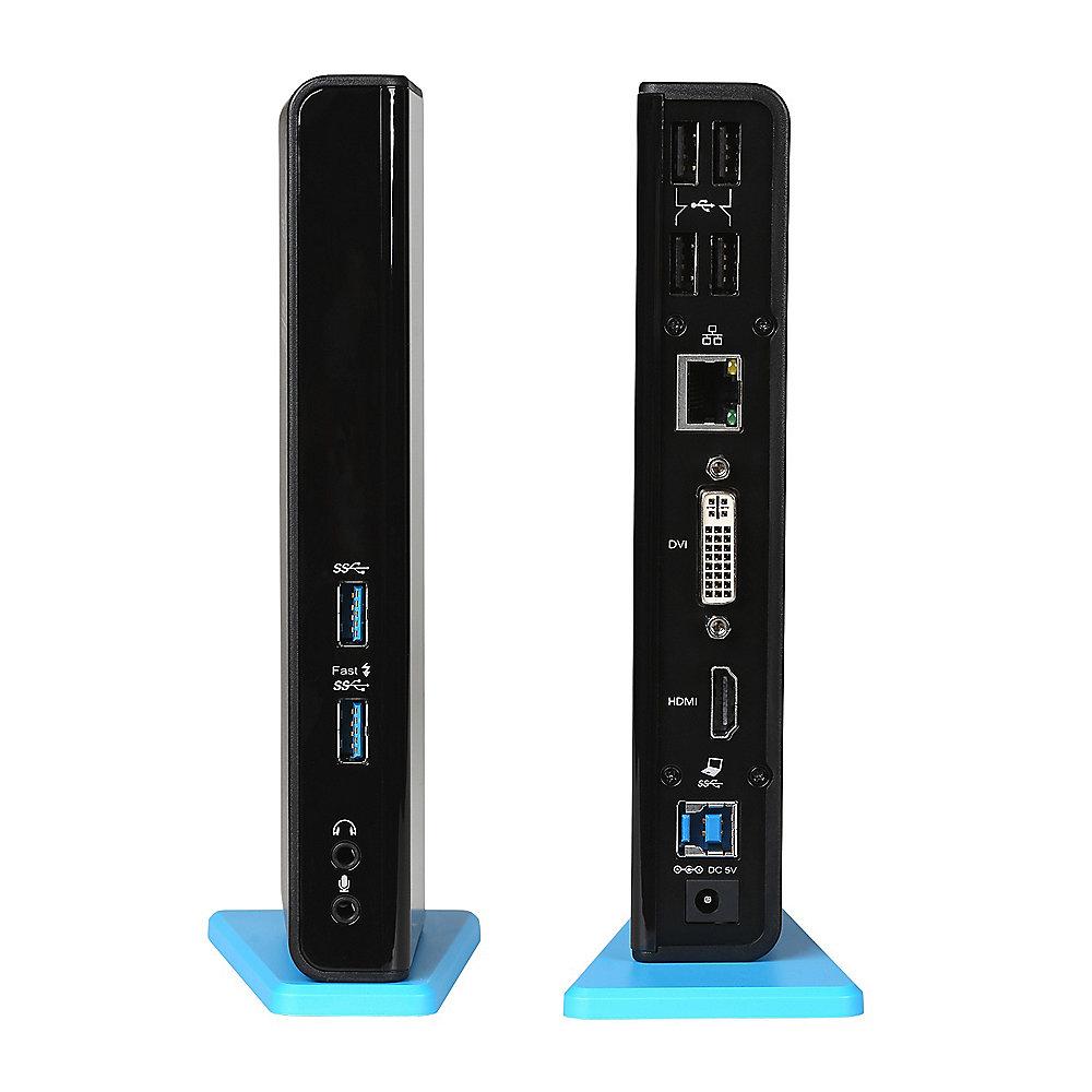 i-tec USB 3.0 Dual Docking Station HDMI/ DVI Full HD  2048x1152 Gigabit Ethernet
