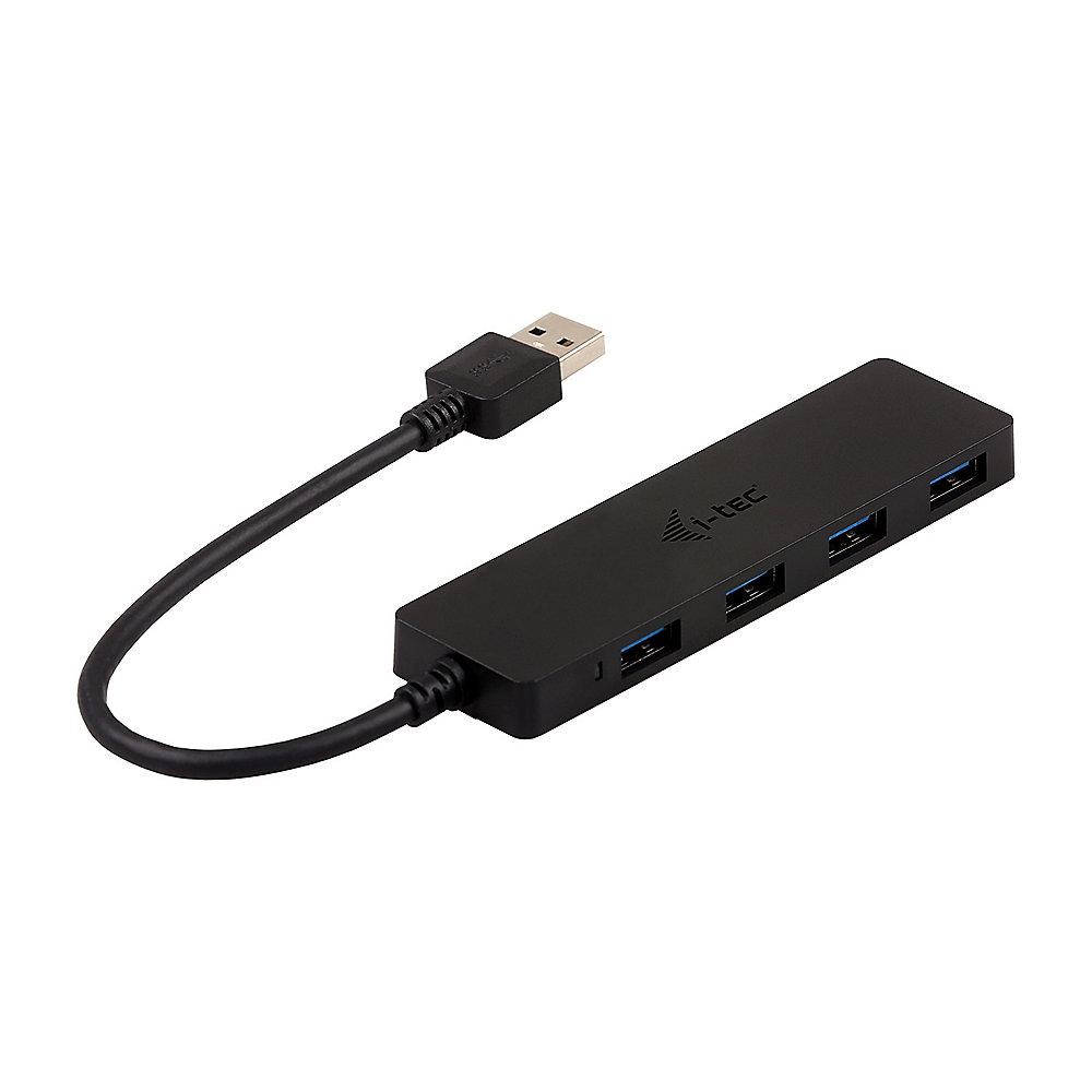 i-tec USB HUB 4 port USB 3.0 passiv ohne Netzadapter schwarz U3HUB404