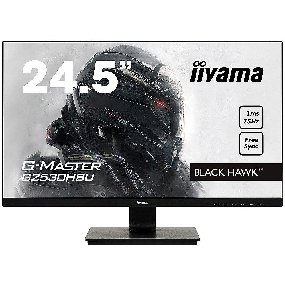 Iiyama G2530HSU-B1 FullHD Monitor 16:9 1ms HDMI/VGA/DP/USB LS