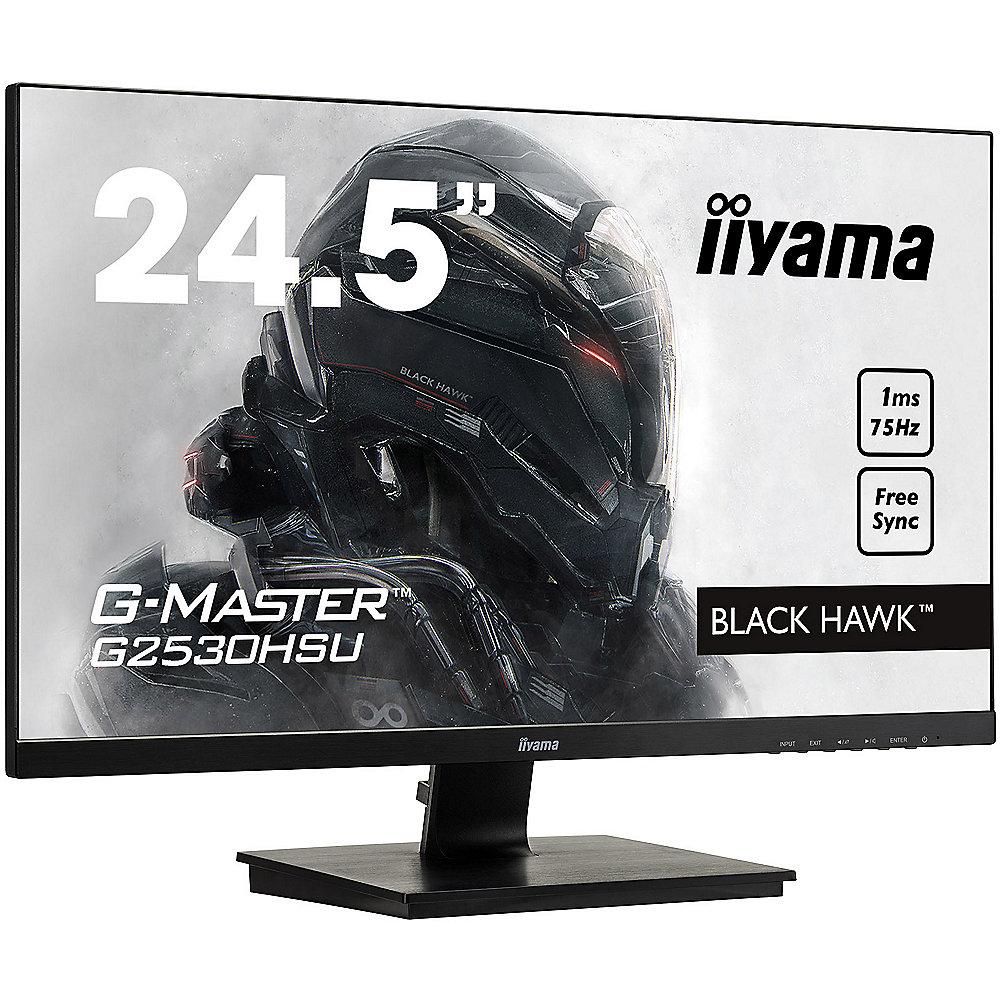 Iiyama G2530HSU-B1 FullHD Monitor 16:9 1ms HDMI/VGA/DP/USB LS