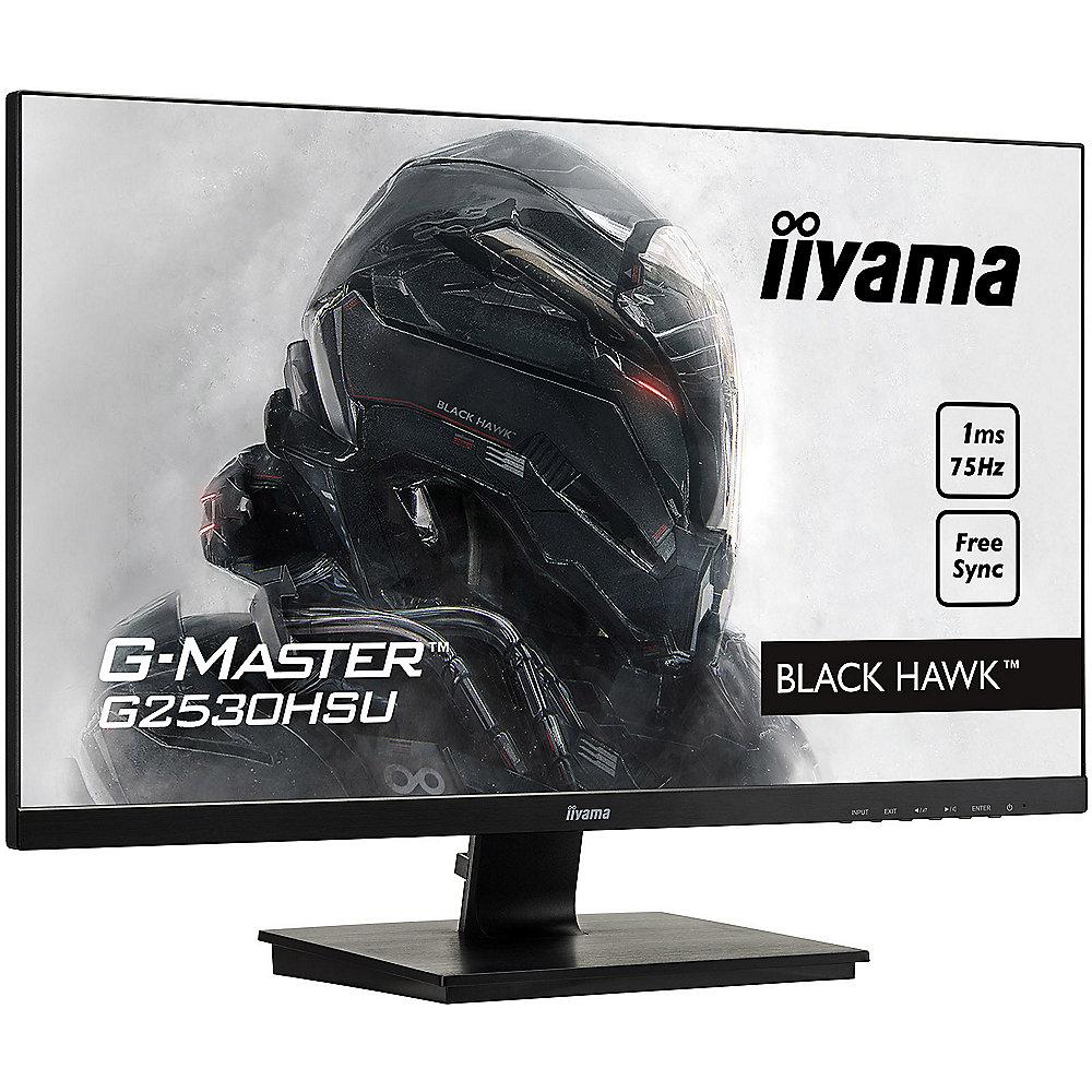 Iiyama G2530HSU-B1 FullHD Monitor 16:9 1ms HDMI/VGA/DP/USB LS, Iiyama, G2530HSU-B1, FullHD, Monitor, 16:9, 1ms, HDMI/VGA/DP/USB, LS