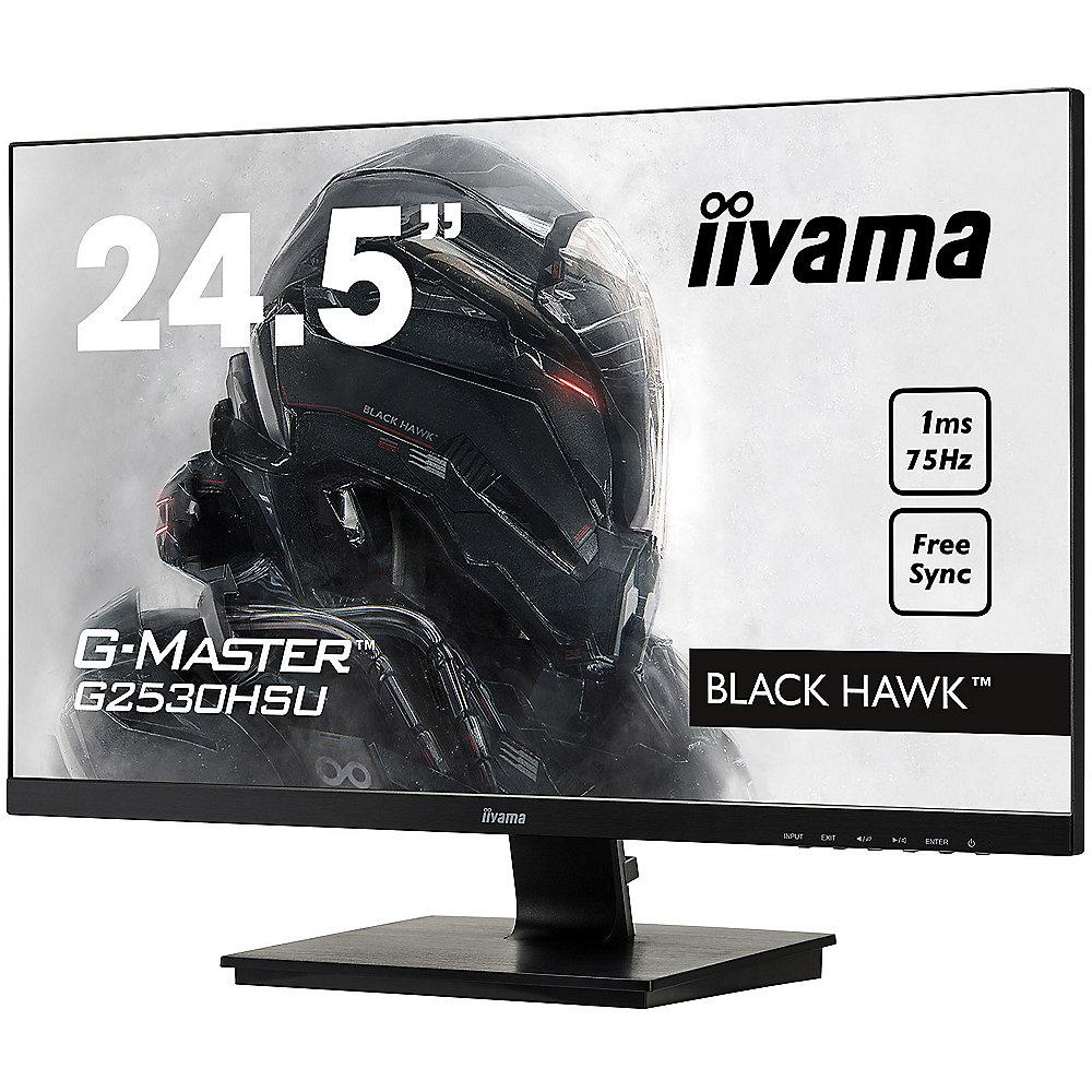 Iiyama G2530HSU-B1 FullHD Monitor 16:9 1ms HDMI/VGA/DP/USB LS, Iiyama, G2530HSU-B1, FullHD, Monitor, 16:9, 1ms, HDMI/VGA/DP/USB, LS