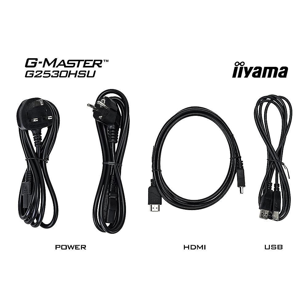 Iiyama G2530HSU-B1 FullHD Monitor 16:9 1ms HDMI/VGA/DP/USB LS, Iiyama, G2530HSU-B1, FullHD, Monitor, 16:9, 1ms, HDMI/VGA/DP/USB, LS