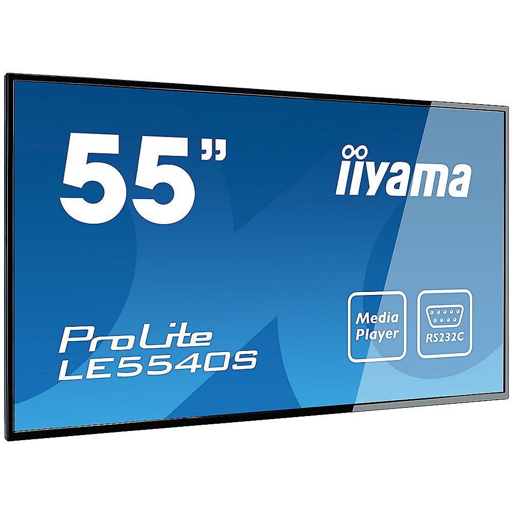 Iiyama ProLite LE5540S-B1 139cm(55zoll)FullHD Großformat-Display, USB Mediaplay