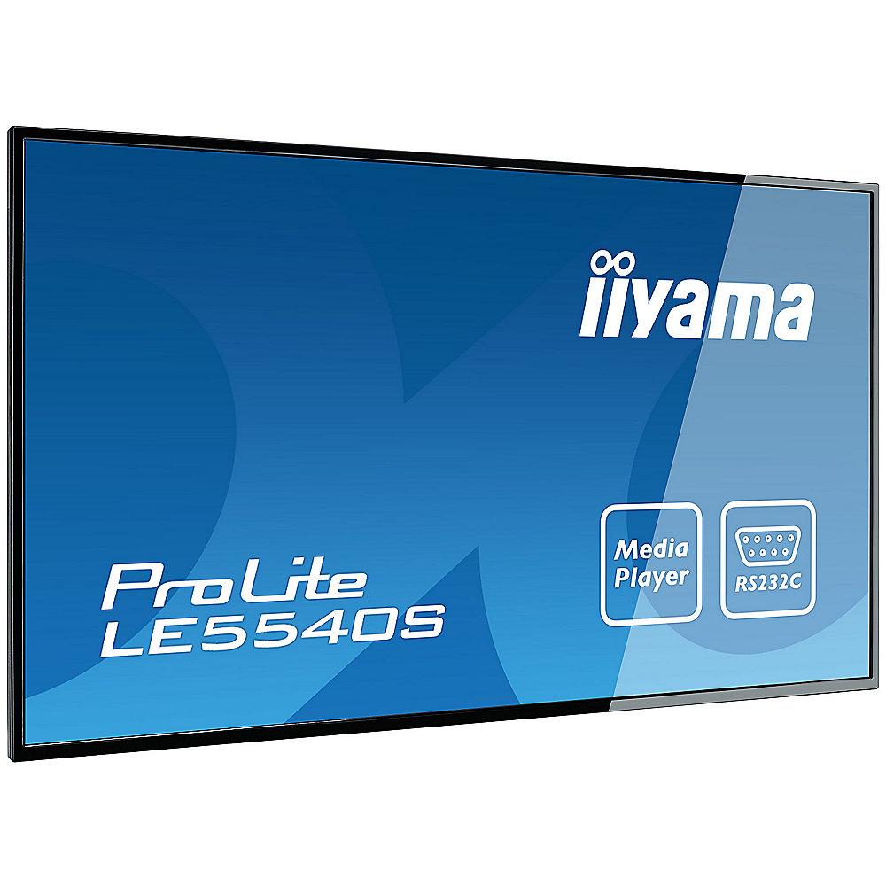 Iiyama ProLite LE5540S-B1 139cm(55zoll)FullHD Großformat-Display, USB Mediaplay
