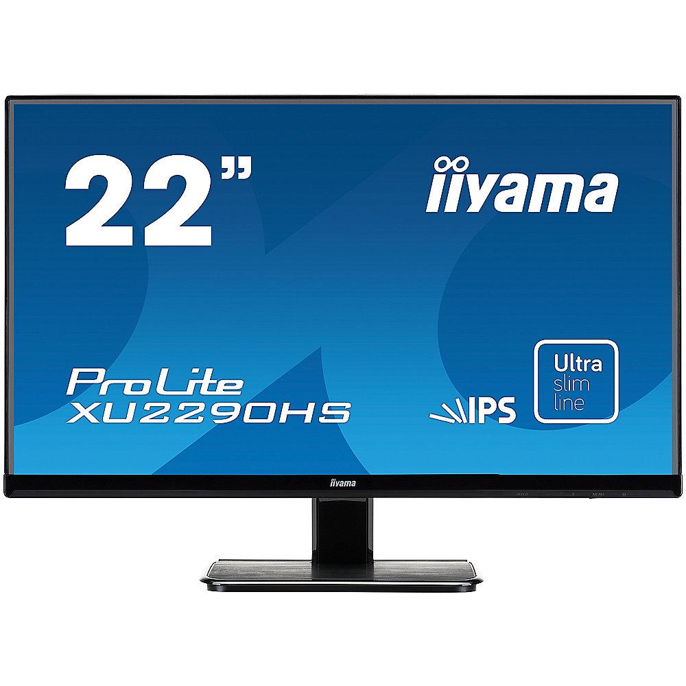 iiyama ProLite XU2290HS-B1 54,7m / 21,5" 16:9 FullHD VGA/DVI/HDMI 5ms IPS LED LS