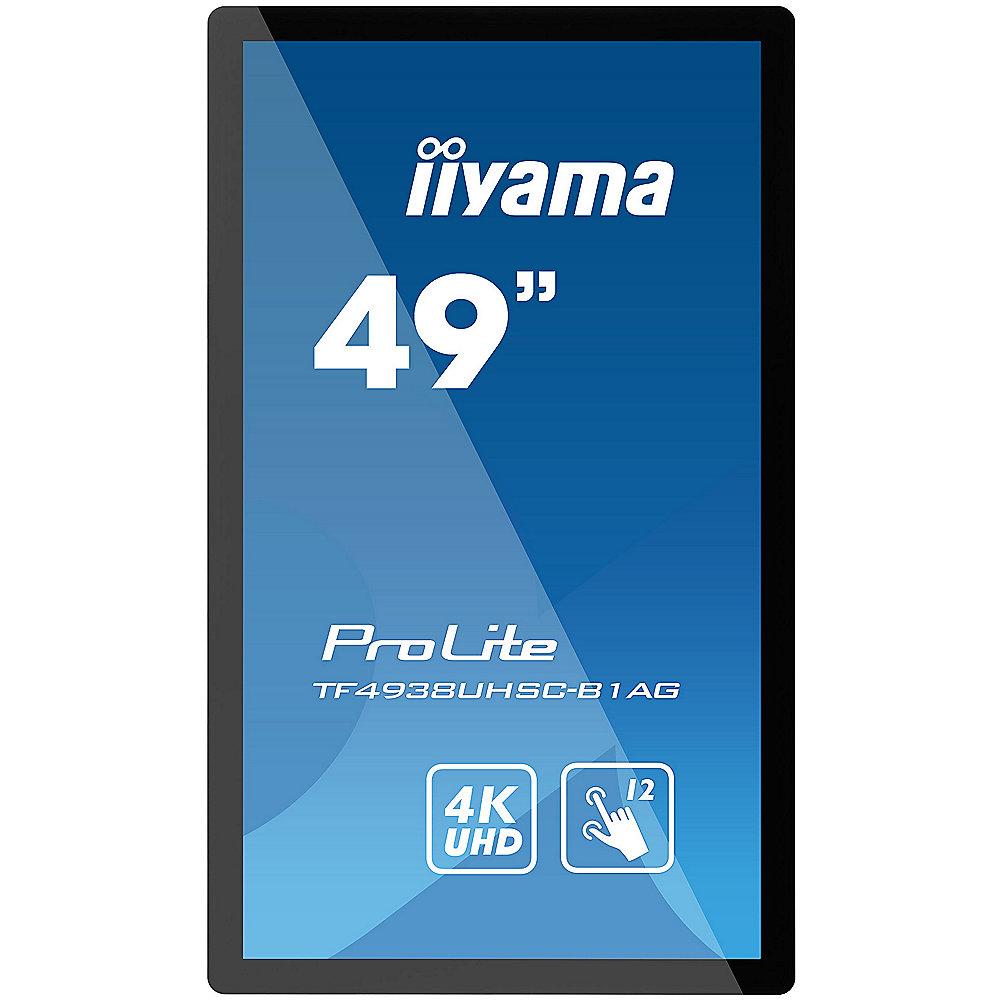 iiyama TF4938UHSC-B1AG 48,5"/123,2cm 4K UHD Multi-Touch Monitor DVI/HDMI/DP/VGA