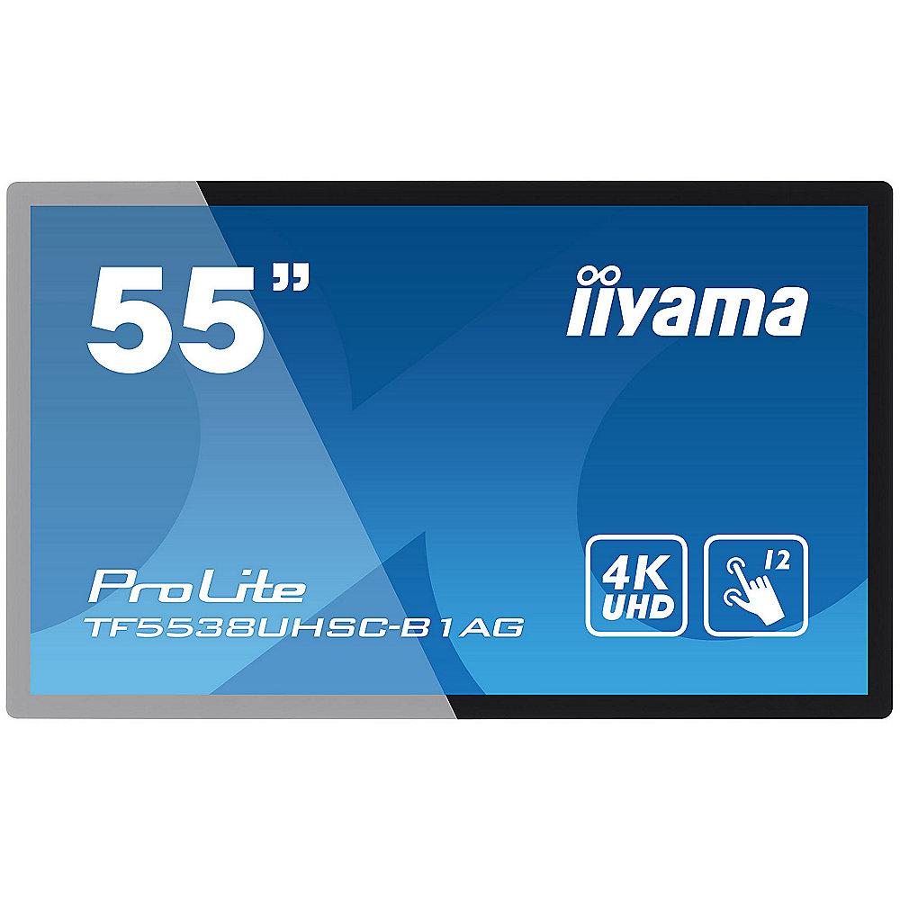 iiyama TF5538UHSC-B1AG 55"/139cm 4K UHD Multi-Touch Monitor DVI/HDMI/DP/VGA LS