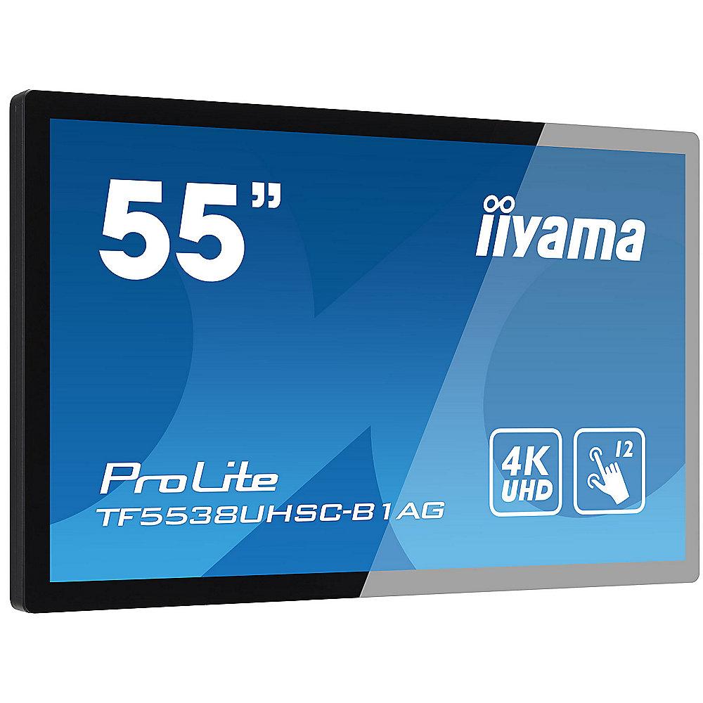 iiyama TF5538UHSC-B1AG 55"/139cm 4K UHD Multi-Touch Monitor DVI/HDMI/DP/VGA LS