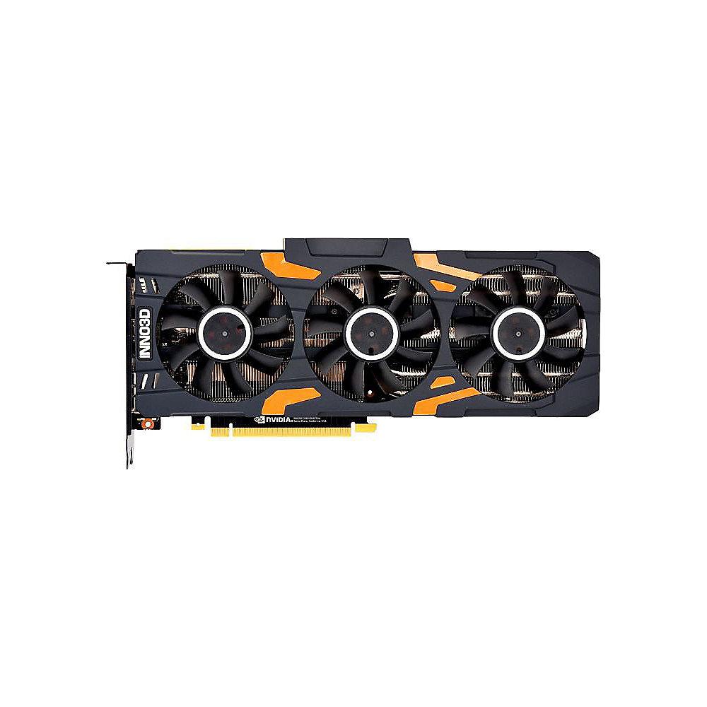 INNO3D GeForce RTX 2080 Gaming OC X3 8GB GDDR6 Grafikkarte 3xDP/HDMI/USB-C, INNO3D, GeForce, RTX, 2080, Gaming, OC, X3, 8GB, GDDR6, Grafikkarte, 3xDP/HDMI/USB-C