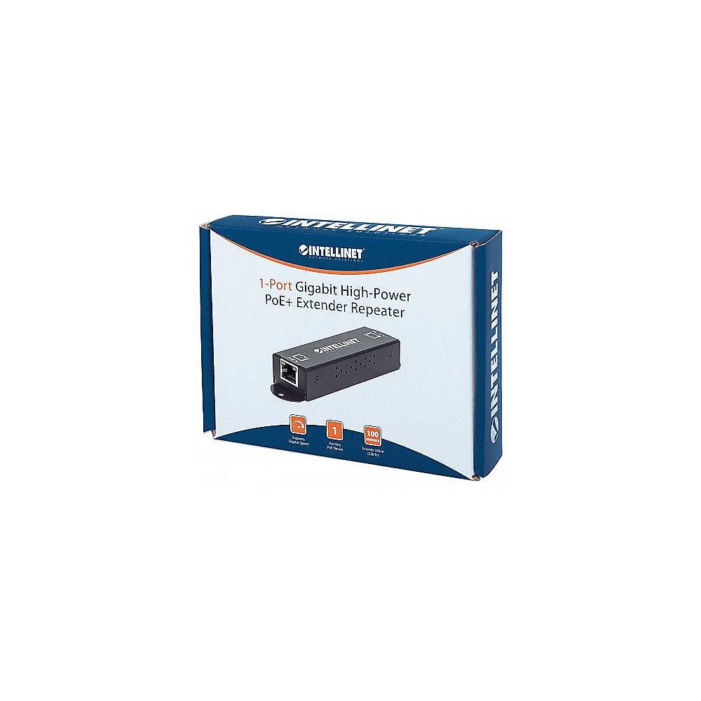 Intellinet 1-Port Gigabit High-Power PoE  Extender Repeater 25W 560962, Intellinet, 1-Port, Gigabit, High-Power, PoE, Extender, Repeater, 25W, 560962