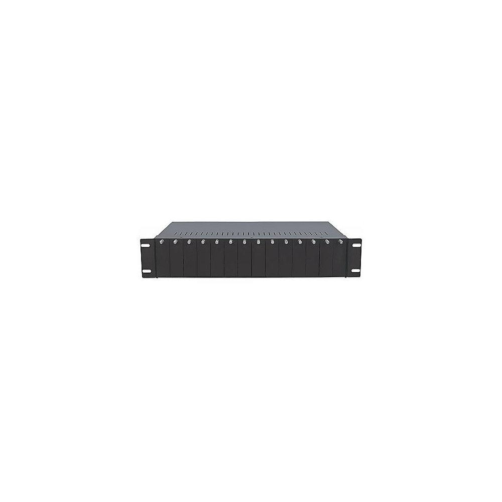 Intellinet 14-Slot Medienkonvertergehäuse, 19"-Rackmount 2HE