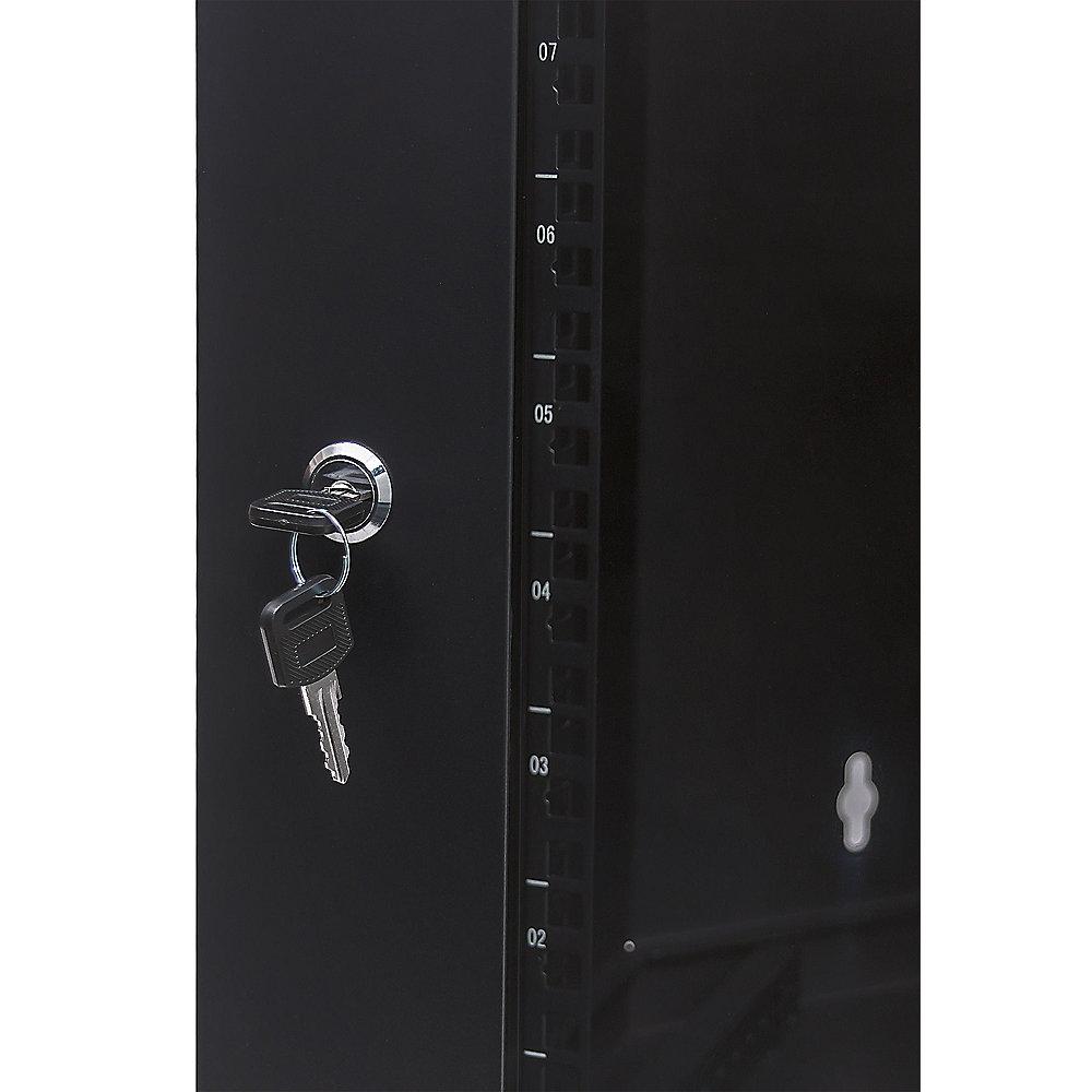 Intellinet 19" Wandverteiler 370 (H) x 600 (B) x 600 (T) mm 6HE Eck schwarz