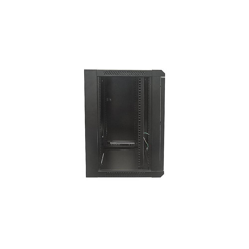 Intellinet 19" Wandverteiler 770 (H) x 570 (B) x 450 (T) mm 15HE FP schwarz