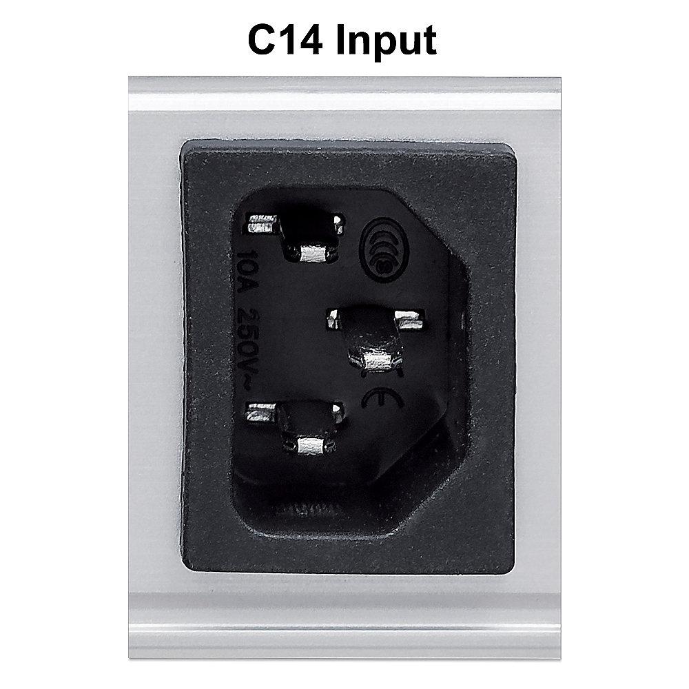 Intellinet 19 Zoll 8-fach Steckdosenleiste mit C13 Bu.   Klemmen C14 Eingang 1HE