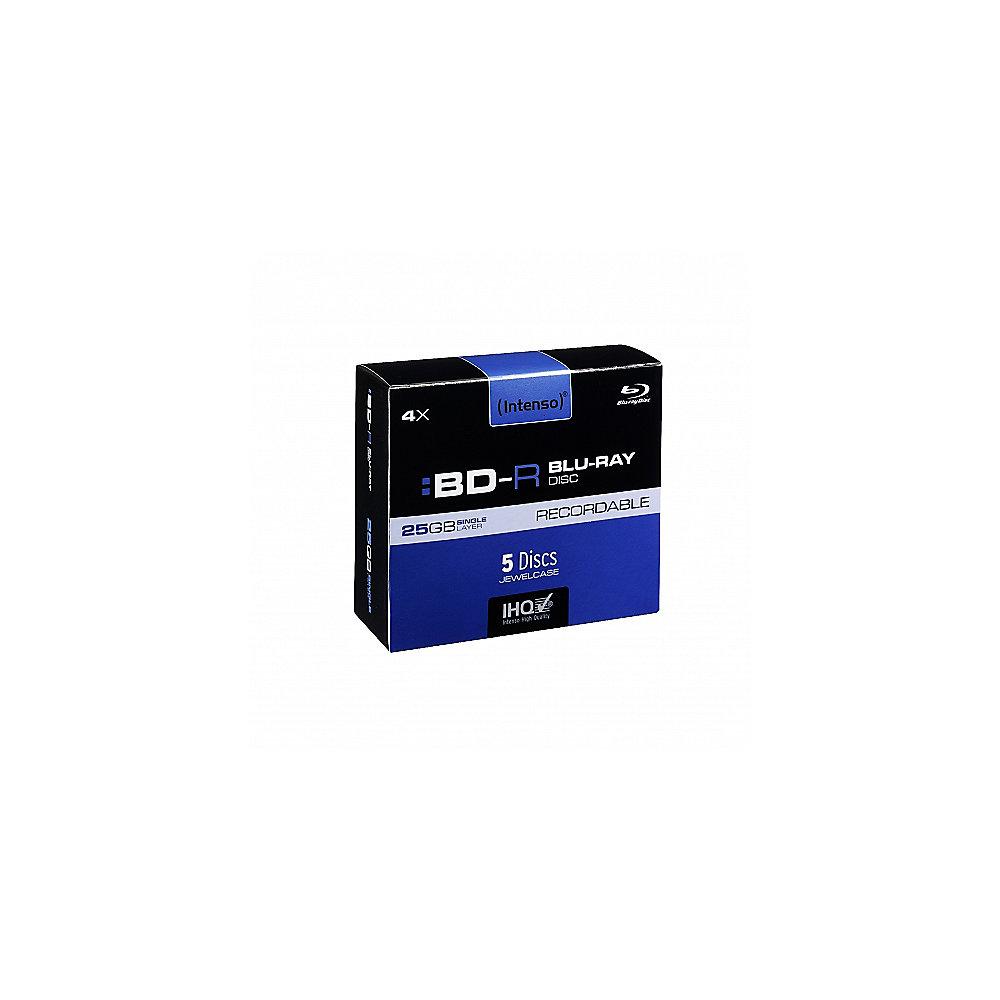 Intenso 4x BD-R SL Blu-ray Disc 25GB 5er Jewel Case, Intenso, 4x, BD-R, SL, Blu-ray, Disc, 25GB, 5er, Jewel, Case