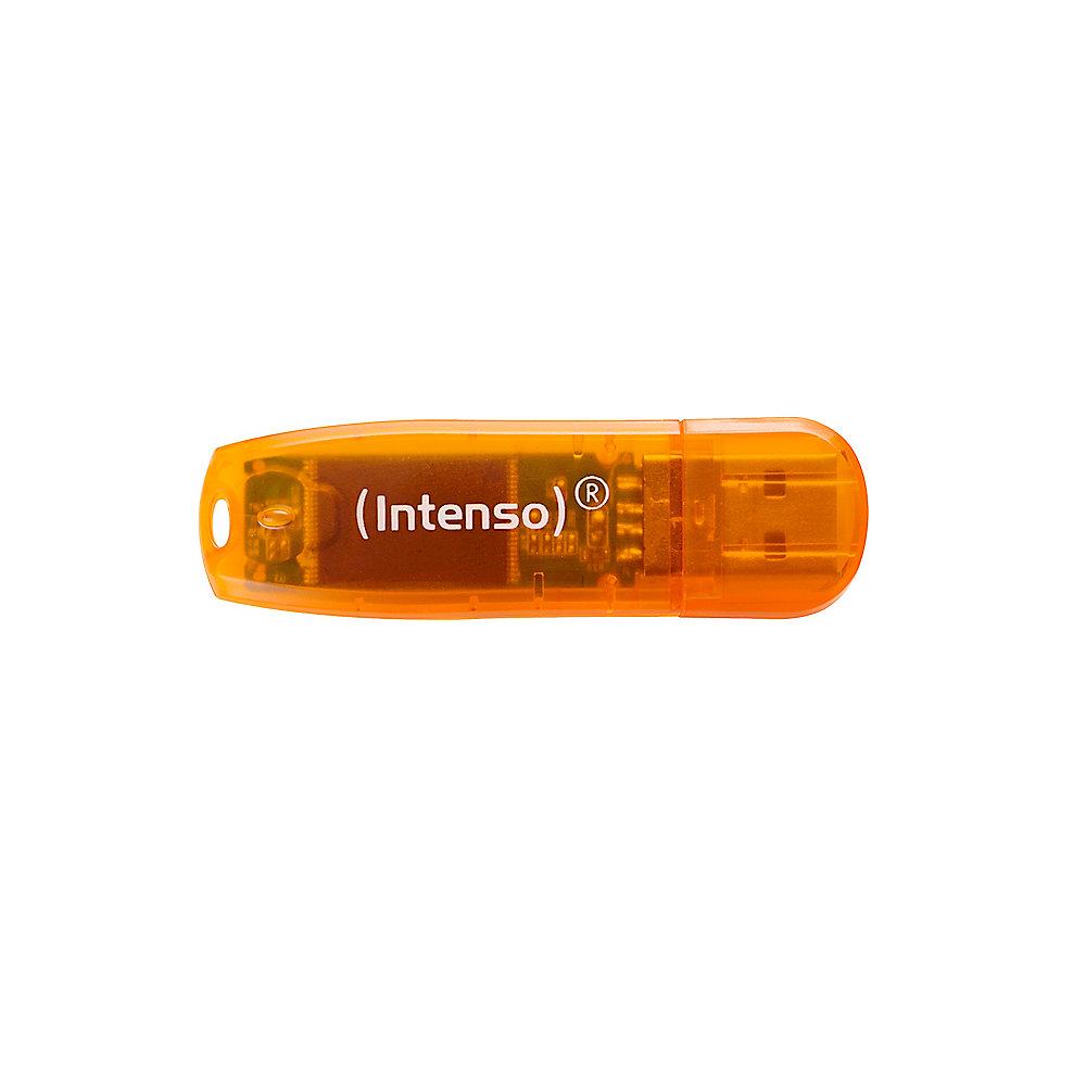 Intenso Rainbow Line 64GB USB Stick orange