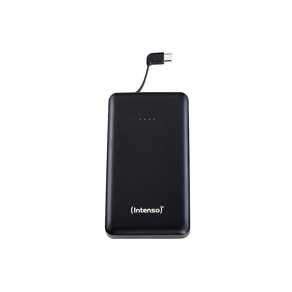 Intenso S10000-C mobiles Ladegerät Powerbank Slim 10.000 mAh USB Type C schwarz