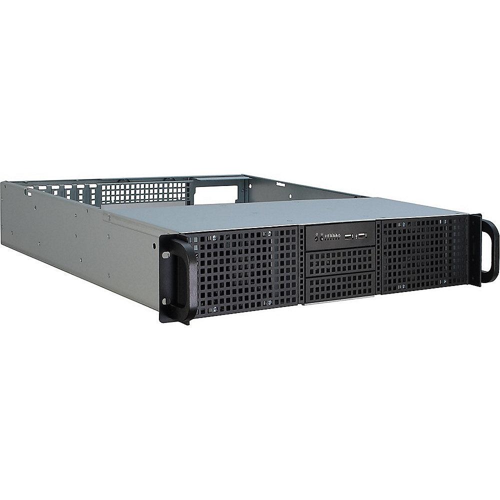 Inter-Tech IPC 2U-20248 Server 19" Rack Gehäuse 2HE schwarz (ohne Netzteil)