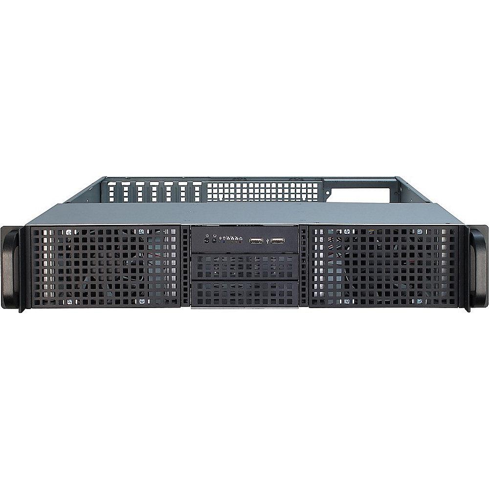 Inter-Tech IPC 2U-20248 Server 19" Rack Gehäuse 2HE schwarz (ohne Netzteil)
