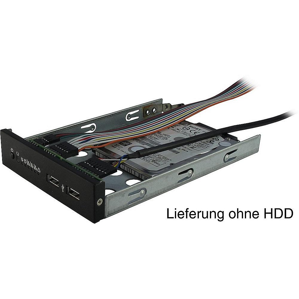 Inter-Tech IPC 2U-20248 Server 19" Rack Gehäuse 2HE schwarz (ohne Netzteil)