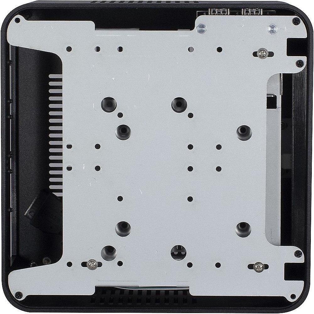 InterTech A80S Mini-ITX Gehäuse, Schwarz, Slim DVD Schacht, 60Watt Netzteil