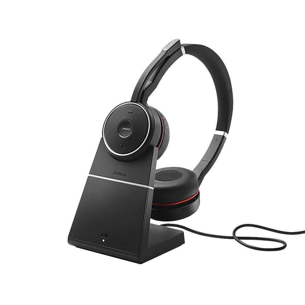 Jabra Evolve 75 UC Stereo Headset inkl. Ladestation