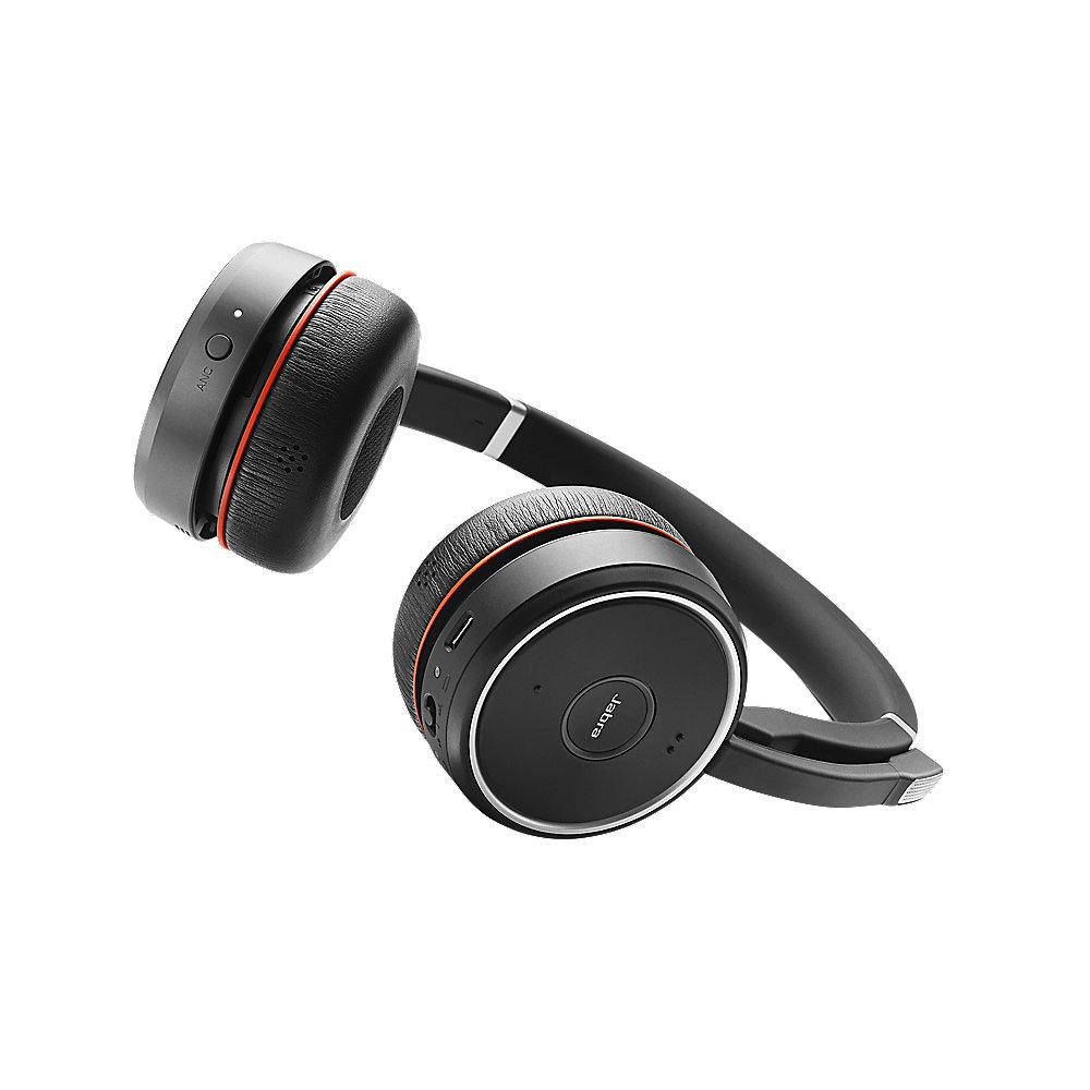 Jabra Evolve 75 UC Stereo Headset inkl. Ladestation