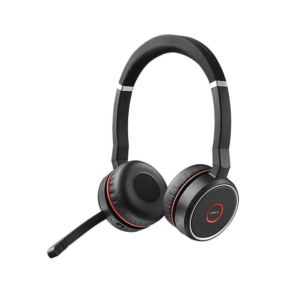 Jabra Evolve 75 UC Stereo Headset inkl. Ladestation