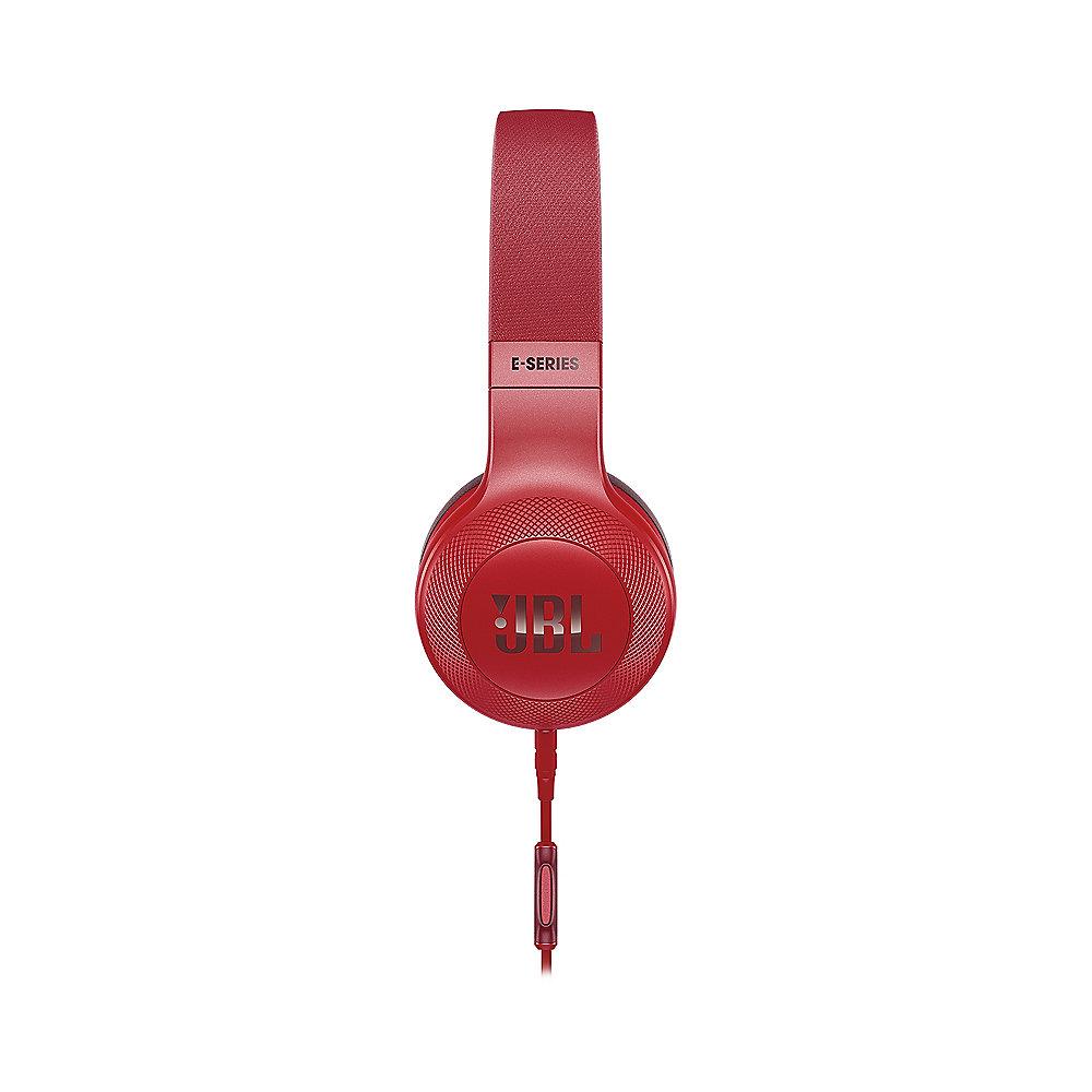 JBL E35 Rot - On Ear- Kopfhörer mit Mikrofon Kabelfernbedienung
