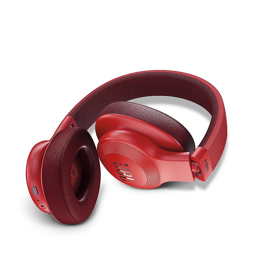 JBL E55BT Rot - Over-Ear - Bluetooth Kopfhörer mit Mikrofon