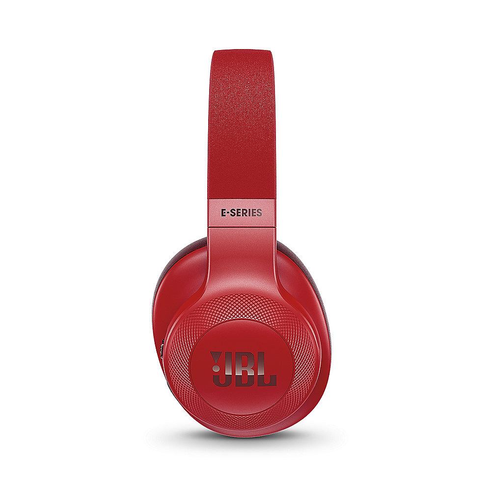 JBL E55BT Rot - Over-Ear - Bluetooth Kopfhörer mit Mikrofon