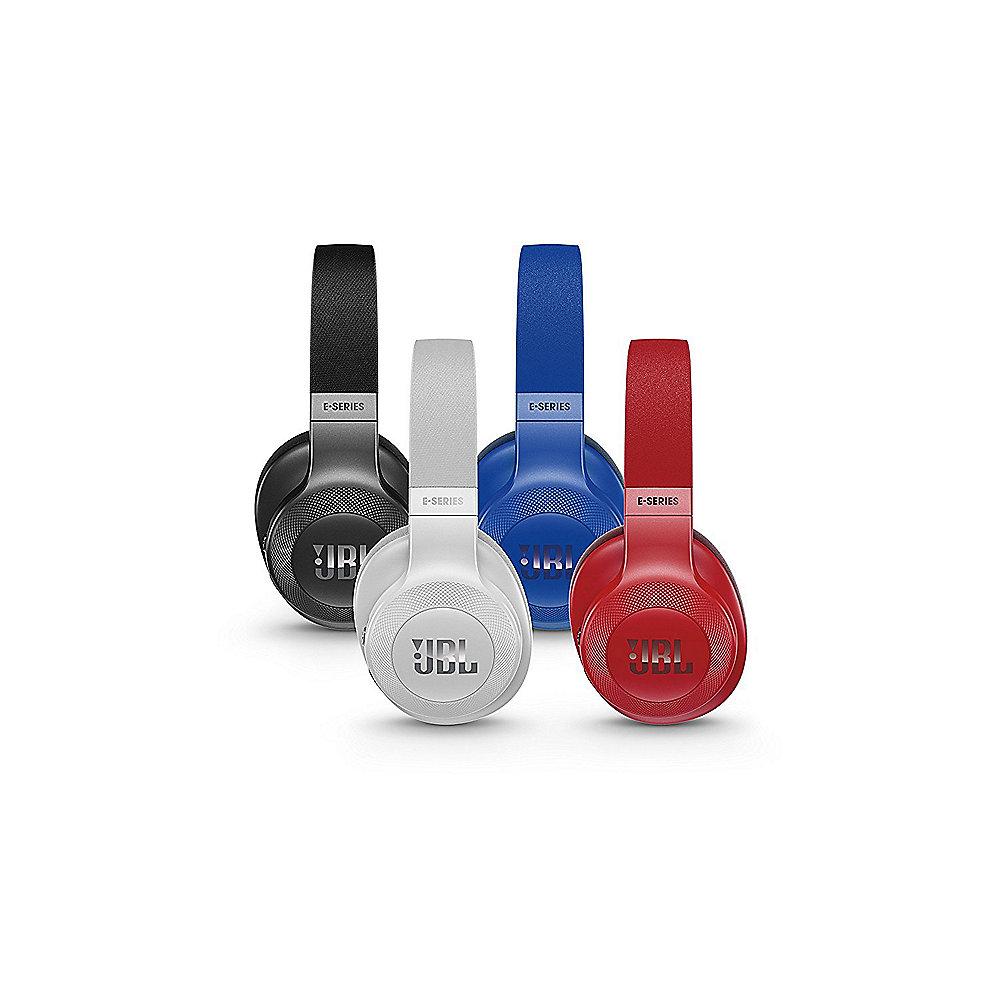 JBL E55BT Rot - Over-Ear - Bluetooth Kopfhörer mit Mikrofon