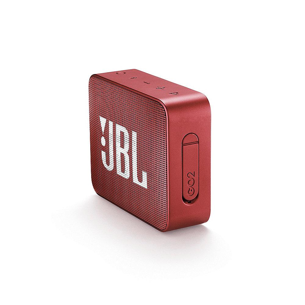 JBL GO2 Rot Ultraportabler Bluetooth Lautsprecher wasserdicht