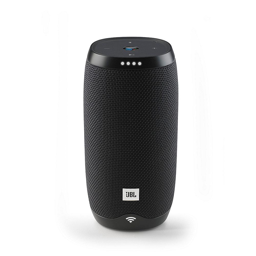 JBL Link 10 schwarz Google Sprachsteuerung, Lautsprecher mit WLAN, Bluetooth