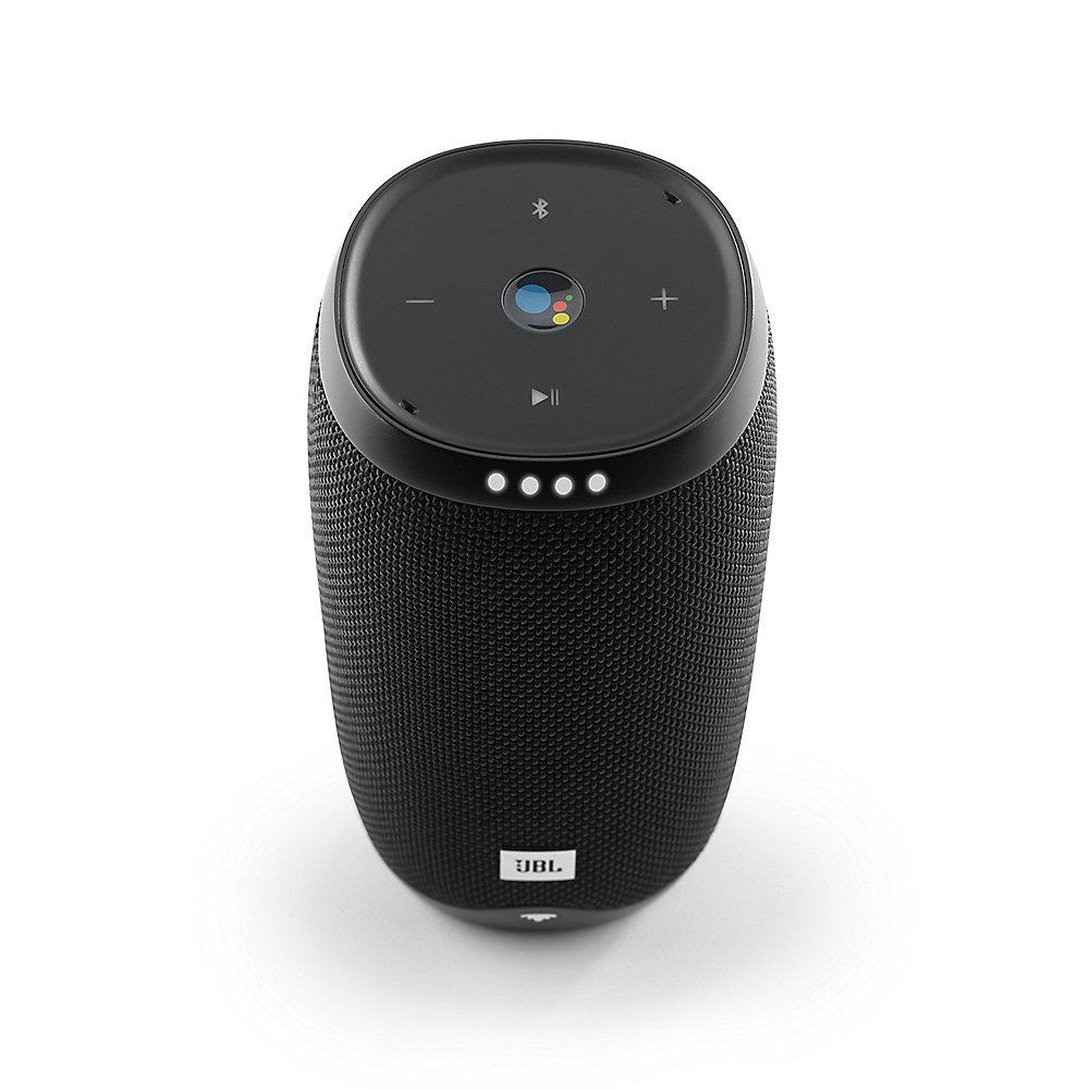 JBL Link 10 schwarz Google Sprachsteuerung, Lautsprecher mit WLAN, Bluetooth