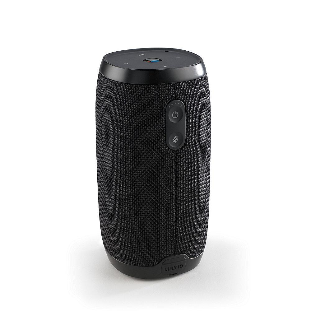 JBL Link 10 schwarz Google Sprachsteuerung, Lautsprecher mit WLAN, Bluetooth