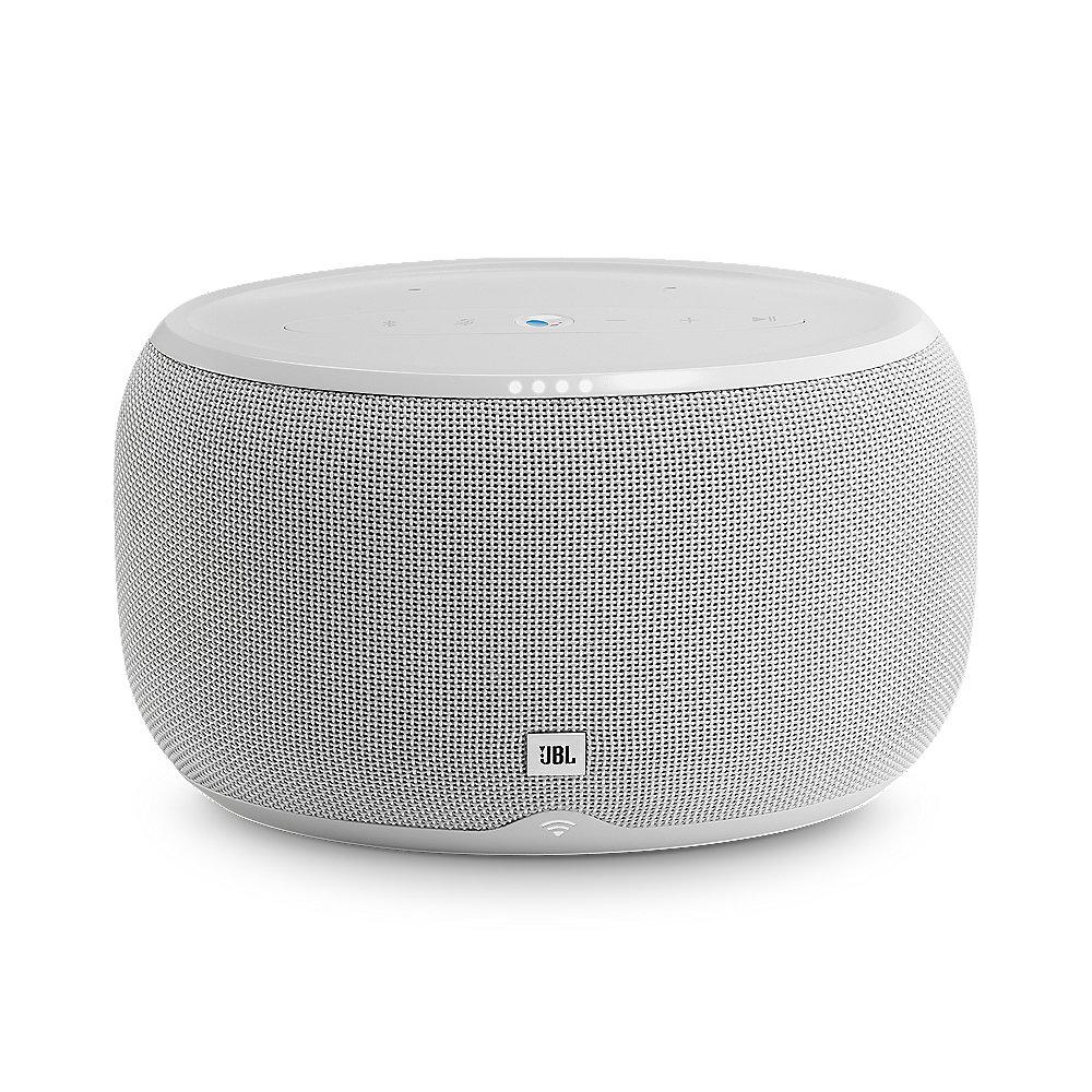 JBL Link 300 weiß Google Sprachsteuerung, Lautsprecher mit WLAN und Bluetooth