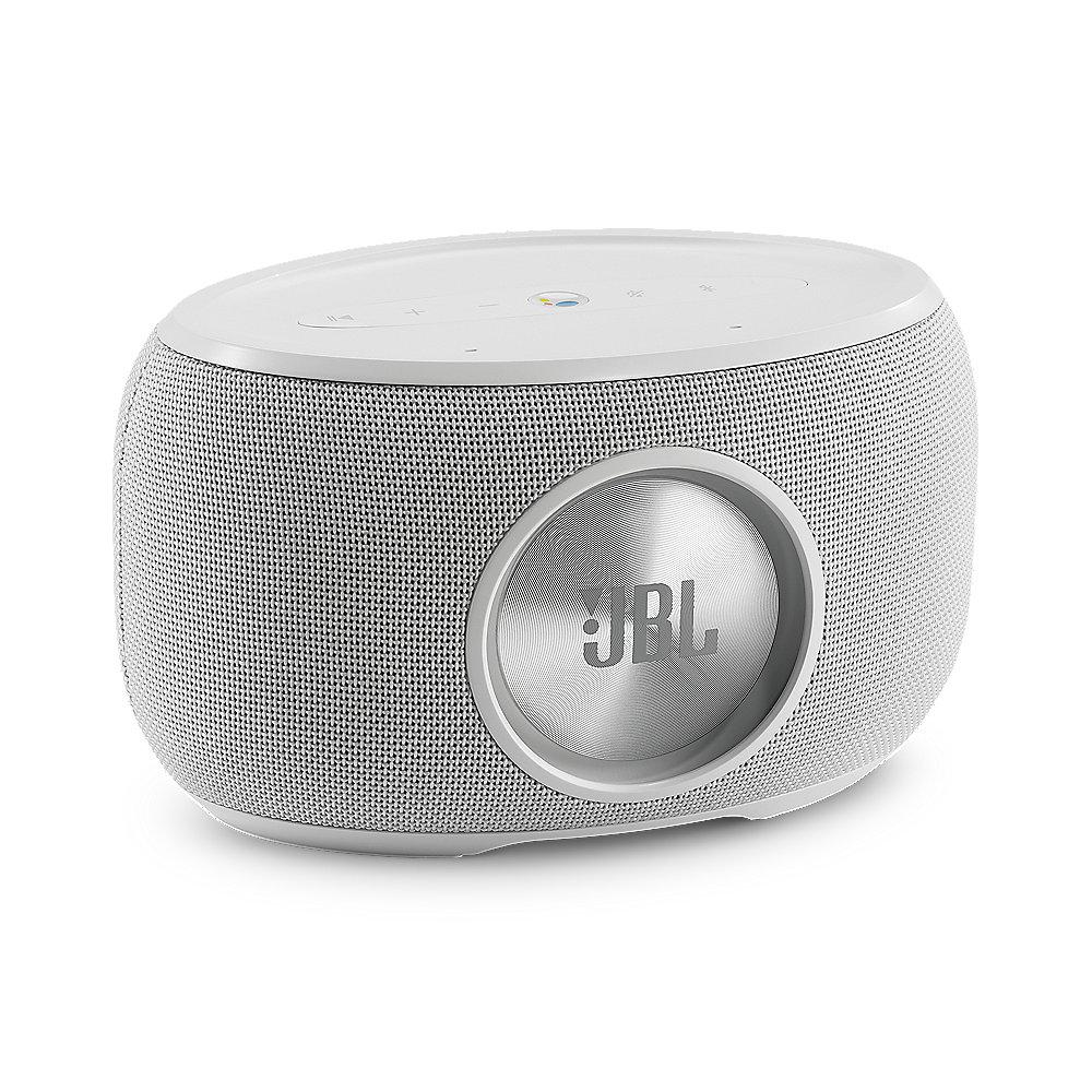 JBL Link 300 weiß Google Sprachsteuerung, Lautsprecher mit WLAN und Bluetooth