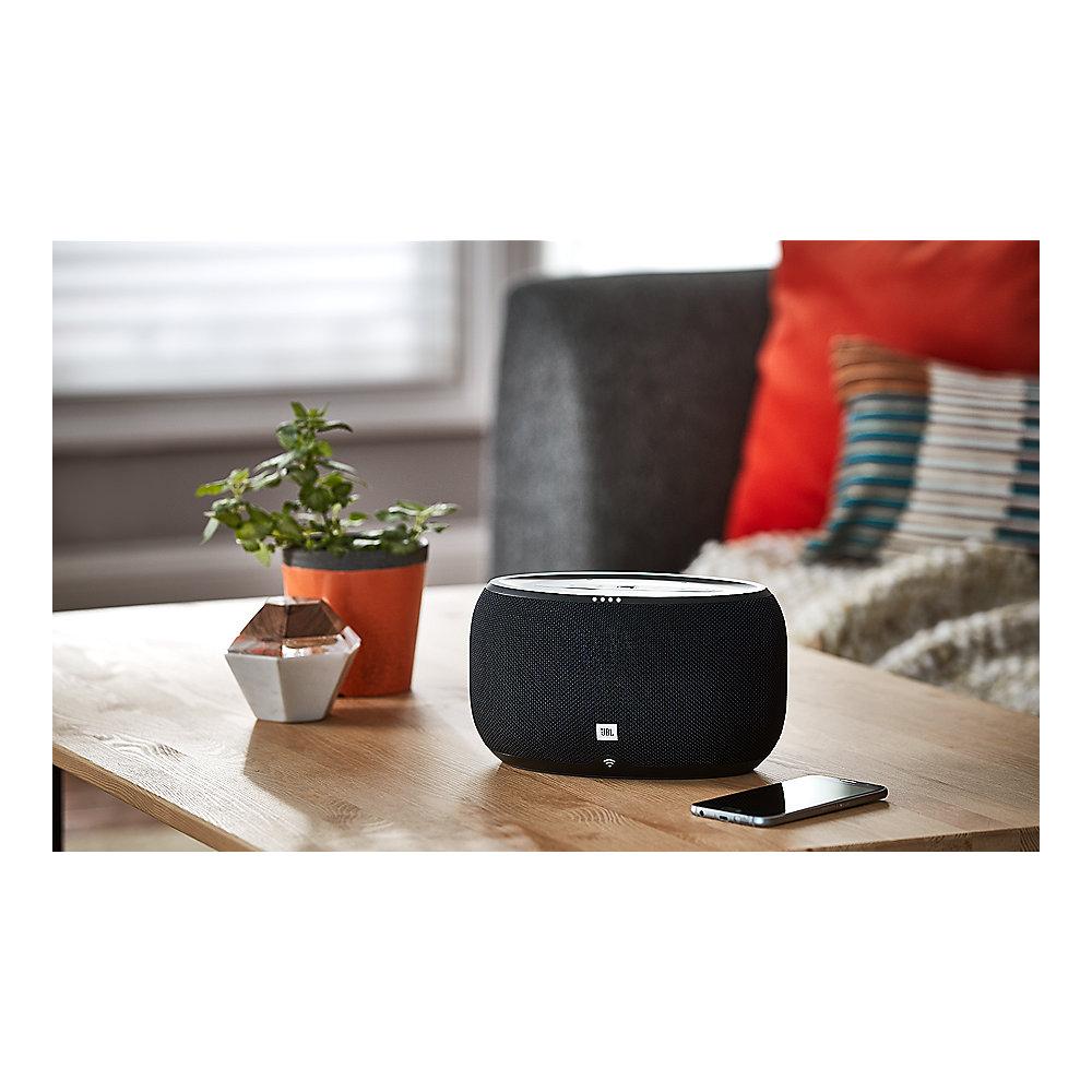 JBL Link 300 weiß Google Sprachsteuerung, Lautsprecher mit WLAN und Bluetooth