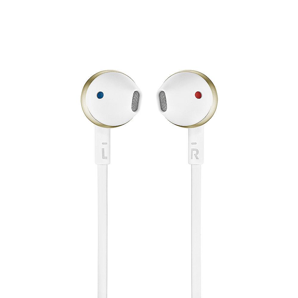 JBL T205 Gold - In Ear-Kopfhörer mit Mikrofon