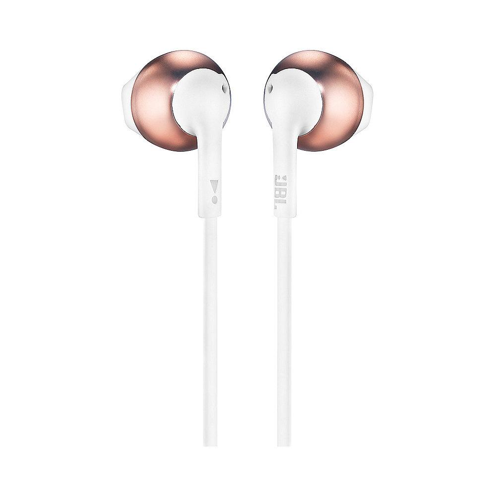 JBL T205 Rosegold - In Ear-Kopfhörer mit Mikrofon