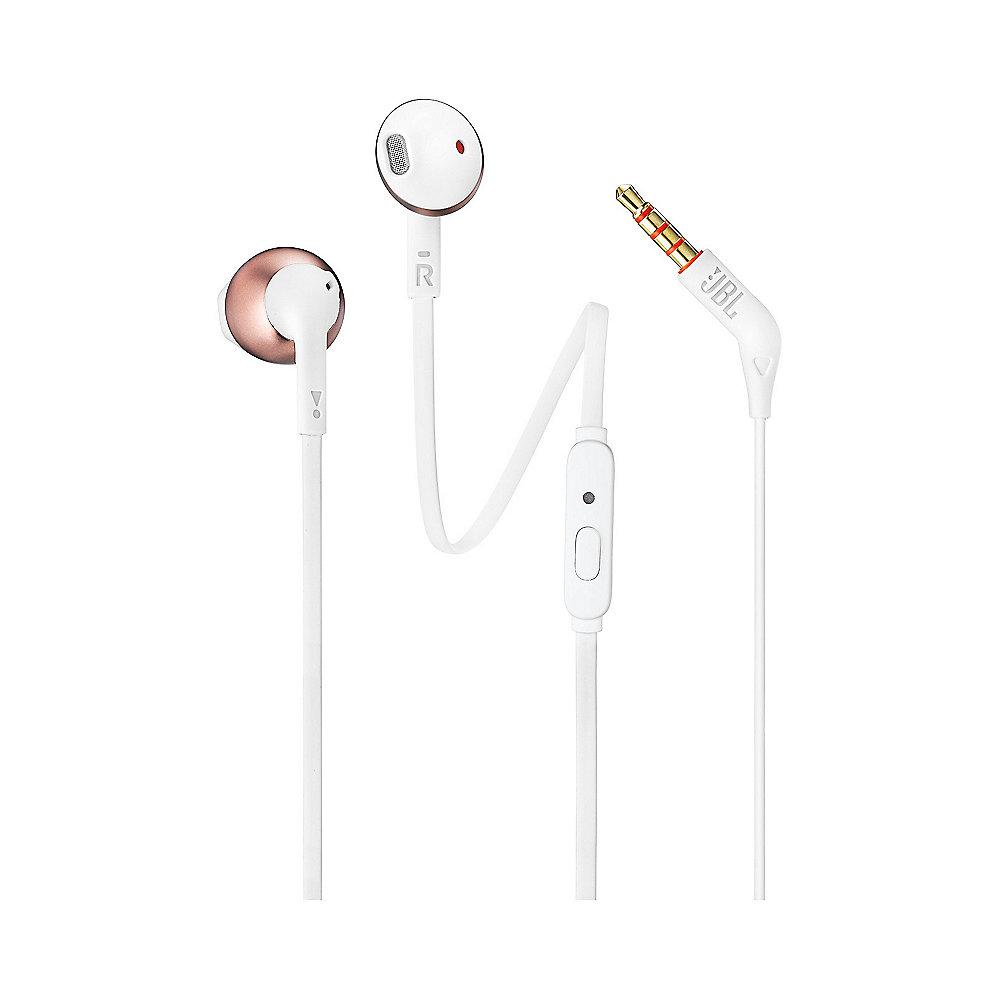 JBL T205 Rosegold - In Ear-Kopfhörer mit Mikrofon