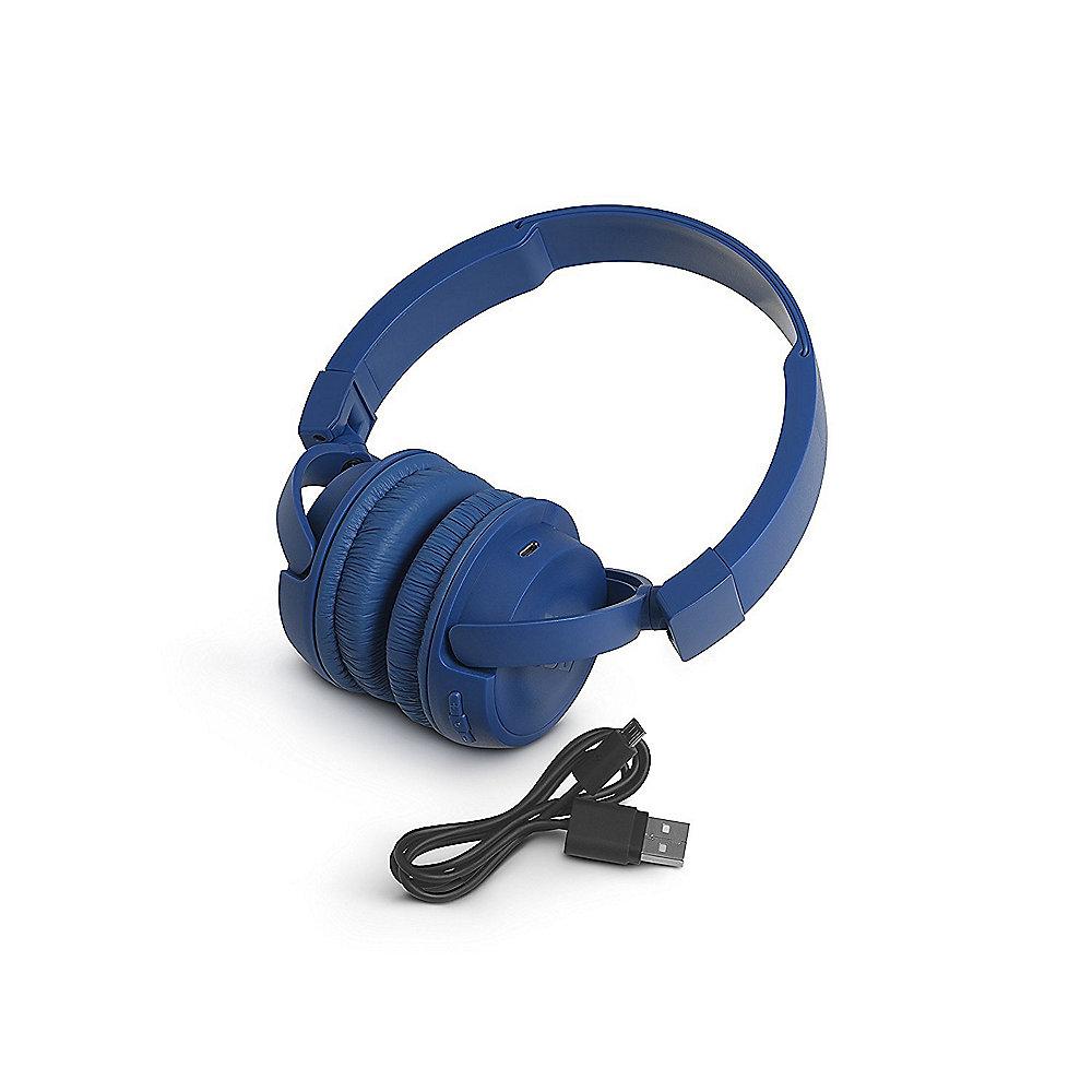 JBL T450BT Blau - On Ear-Bluetooth Kopfhörer mit Mikrofon