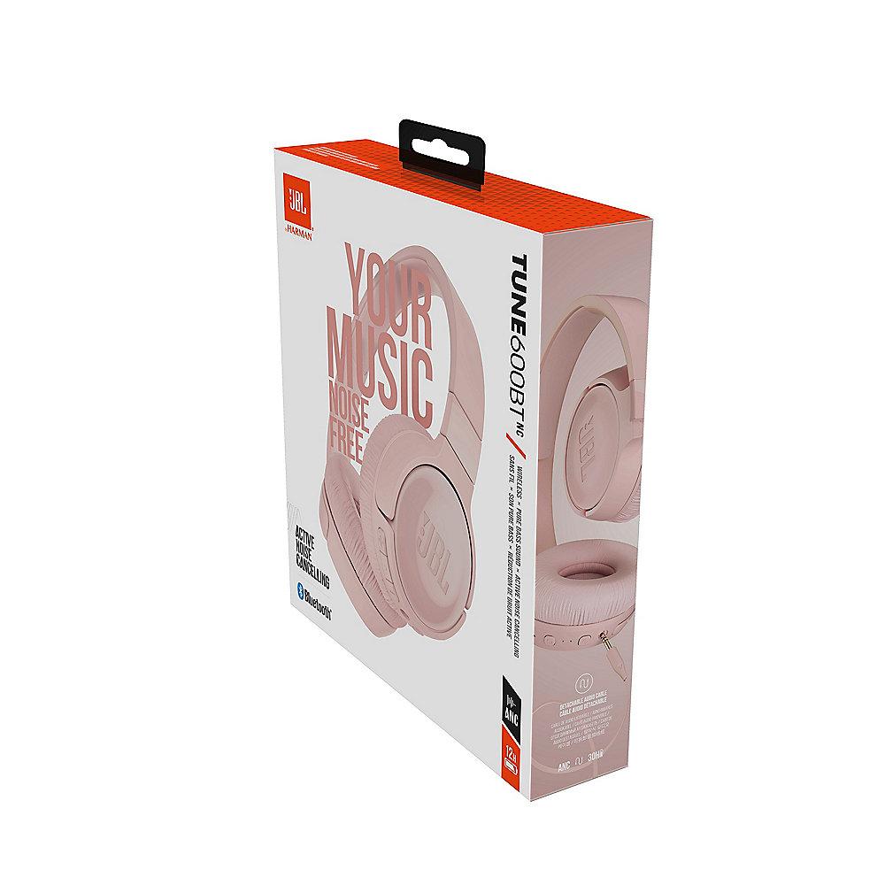 JBL TUNE 600BTNC Pink - On Ear-Noise-Cancelling Bluetooth Kopfhörer Mikrofon
