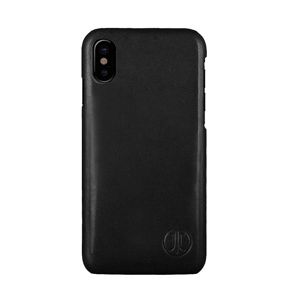 JT Berlin BackCase Kreuzberg für Apple iPhone Xs Max  Leder schwarz, JT, Berlin, BackCase, Kreuzberg, Apple, iPhone, Xs, Max, Leder, schwarz