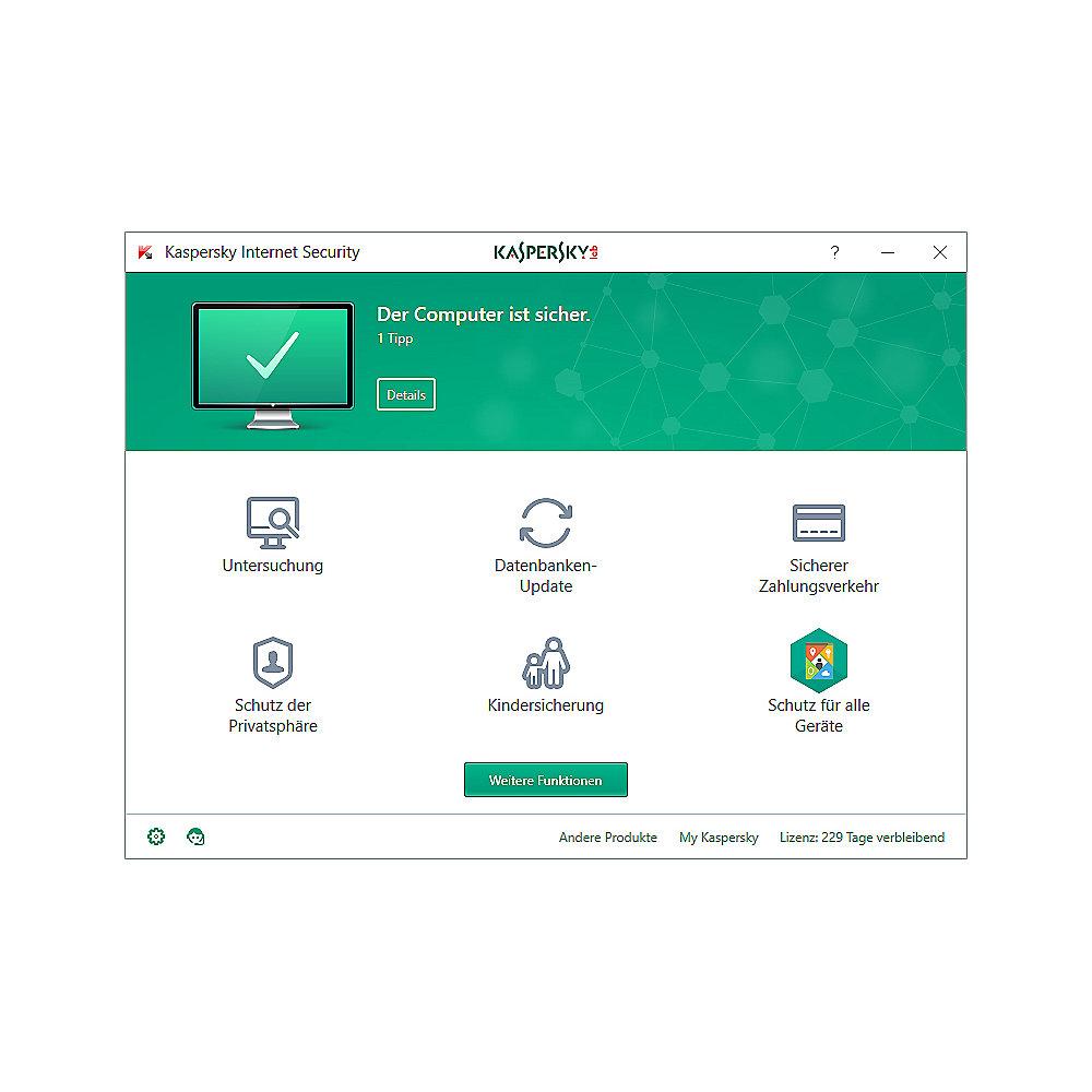 Kaspersky Internet Security 2018 2 2 2 Limited Edition (Code in a Box)