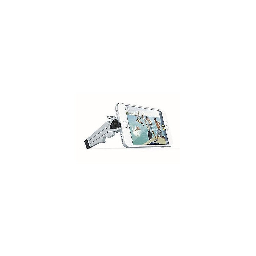 Kenu Stance Kompaktstativ für Apple iPhones mit Lightning-Anschluss, silber/schw