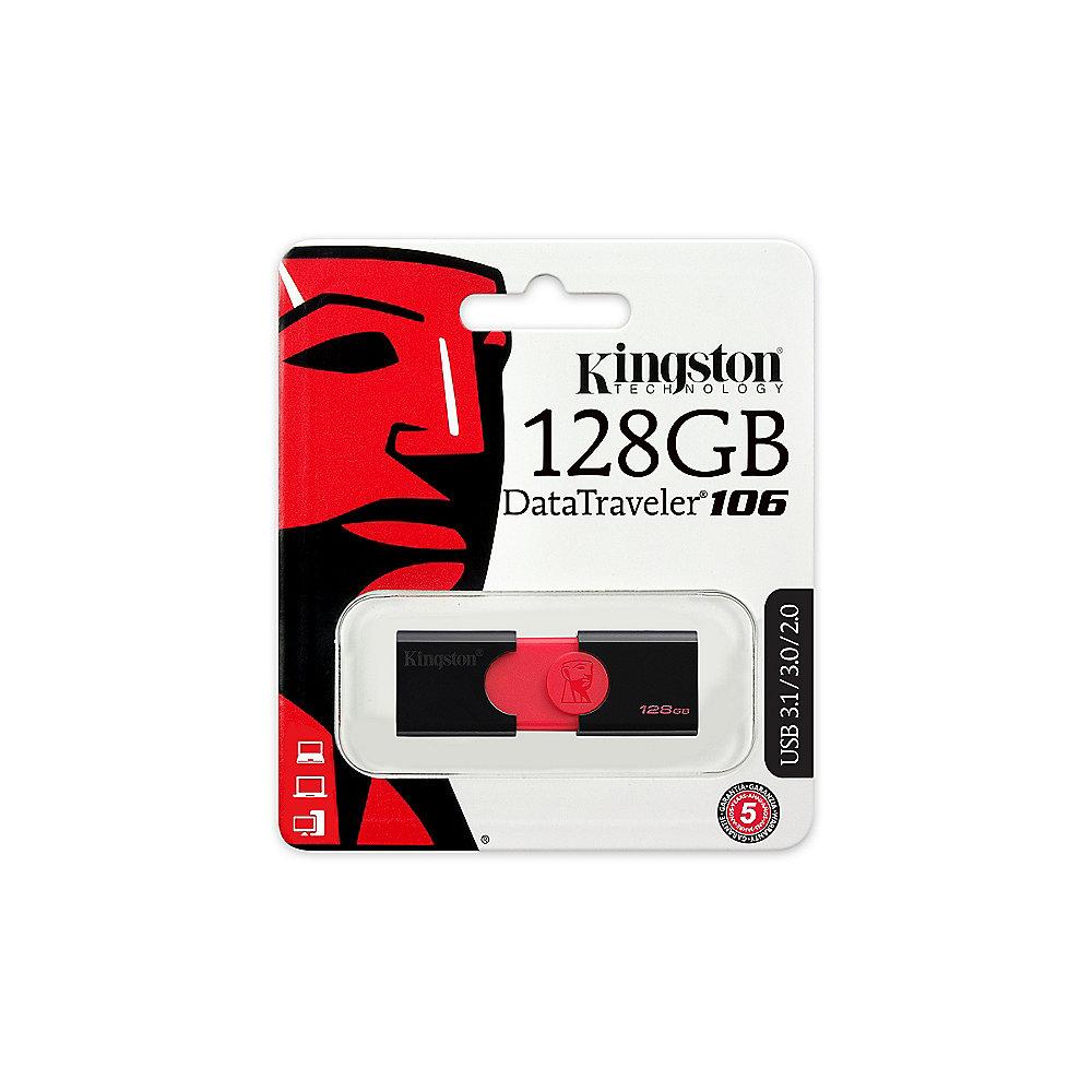 Kingston 128GB DataTraveler 106 USB 3.1 Gen1 Stick