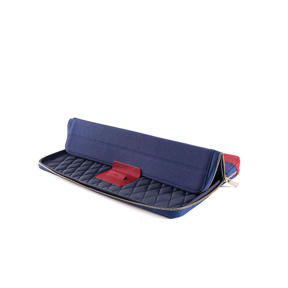 KMP Protective Sleeve für MacBook / Pro / Air und iPad Pro 12.9, blau-rot